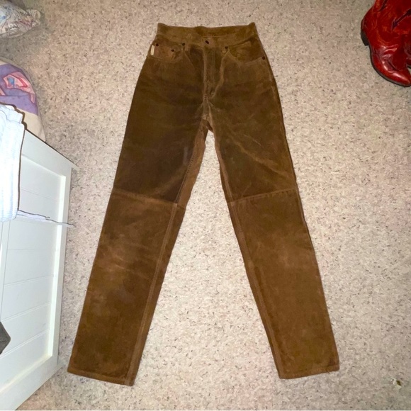 Skotts Suede Brown Jeans - Picture 2 of 11